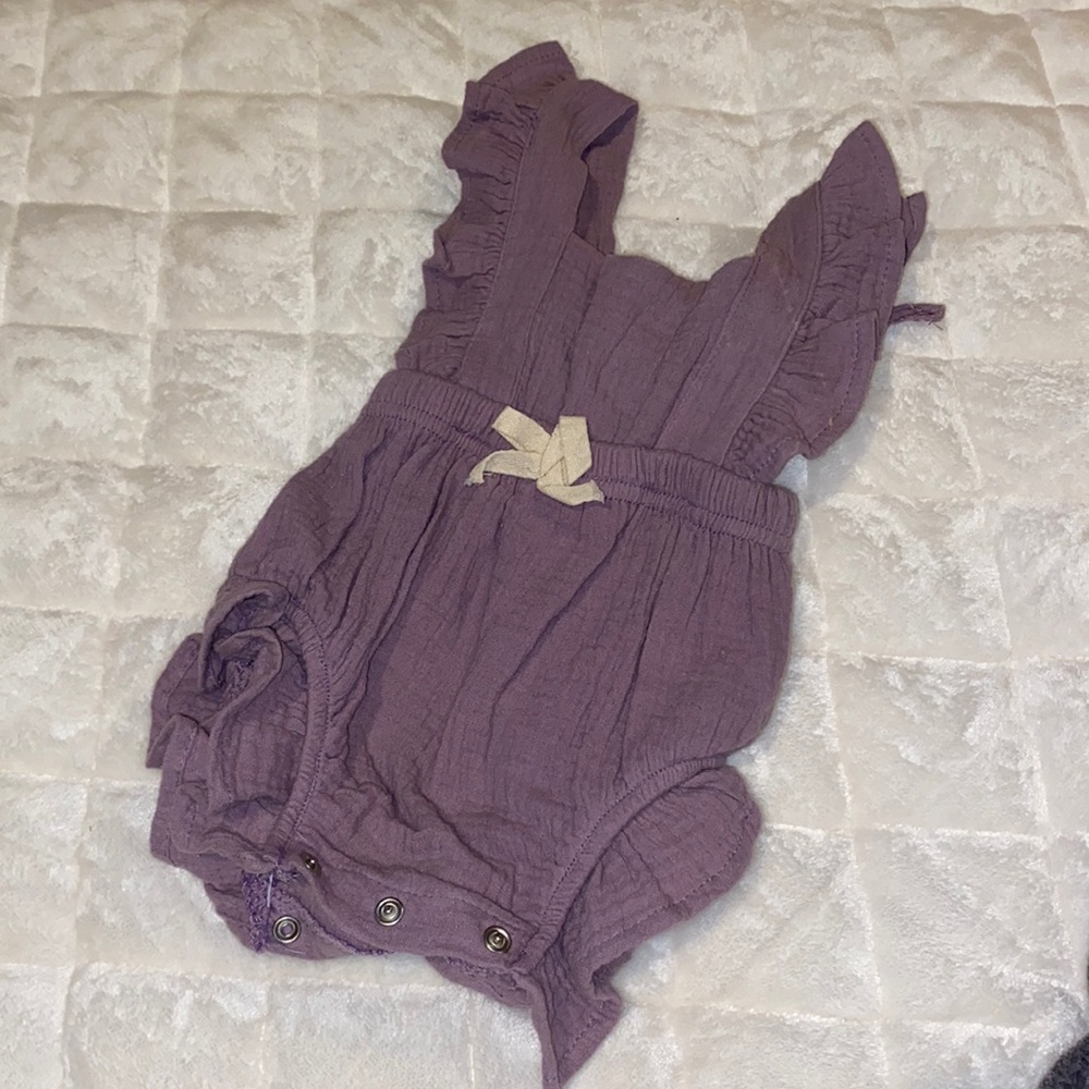Baby Girl Purple Onesie